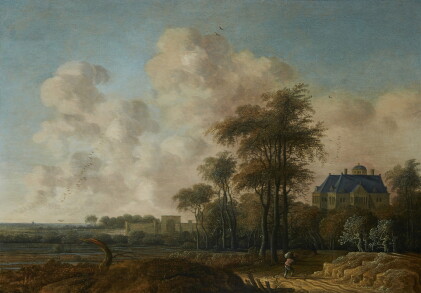 Catalog image of jacob van der croos | landscape with a view of huis ten bosch palace