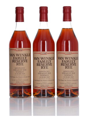 View 1 of Lot 133: Van Winkle 13 Year Old Family Reserve Rye 95.6 Proof NV (3 Bottles 75cl)