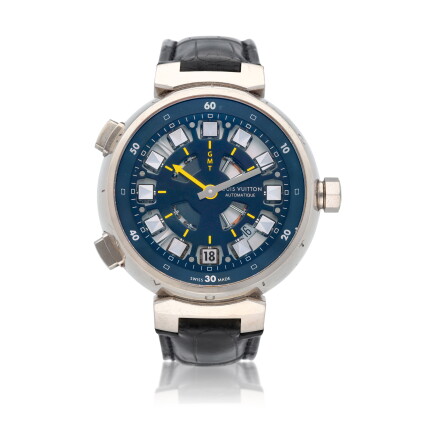 Catalog image of Voyage GMT, Ref. Q10C3 White gold dual time zone wristwatch with date Circa 2010