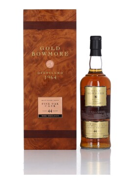 View 1 of Lot 56: Bowmore Gold Fine Oak Cask 44 Year Old 42.4 abv 1964 (1 Bottle 70cl)