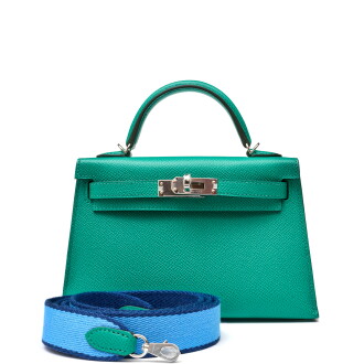 View 1 of Lot 1164: Vert Jade Epsom Mini Kelly II 20 Palladium Hardware, 2022