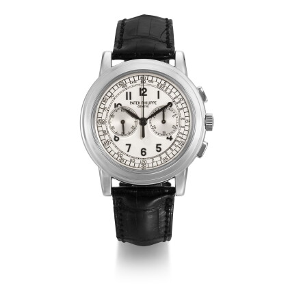 Catalog image of REFERENCE 5070G-001 WHITE GOLD CHRONOGRAPH WRISTWATCH MADE IN 2005
