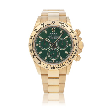 Catalog image of 'John Mayer' Daytona, Ref. 116508 Yellow gold chronograph wristwatch Circa 2018