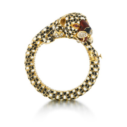 Catalog image of Frascarolo | Bracelet émail rubis et diamants | Enamel ruby and diamond bracelet