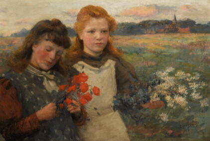 Catalog image of john mcghie, r.s.a., r.s.w. | picking wild flowers