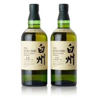 View 1 of Lot 6276: 白州 The Hakushu 12 Year Old 43.0 abv NV (2 BT70)
