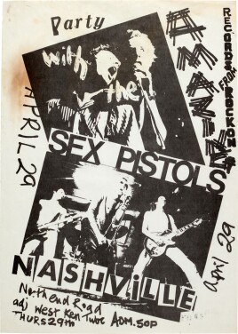 View 1 of Lot 2: Helen Wellington-Lloyd and Nils Stevenson | Handbill for the Nashville Rooms, 29 April 1976