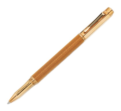 Catalog image of caran d'ache | a gold plated ballpoint pen circa 2000