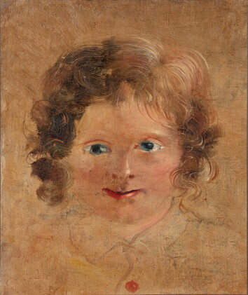 Catalog image of Portrait de Boby sur fond jaune, gilet bouton rouge