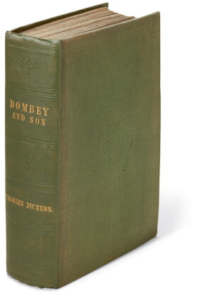 Catalog image of dickens, dombey and son, 1848, first edition in book form, variant cloth binding
