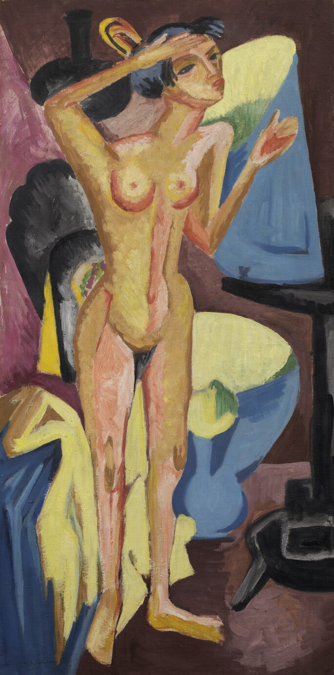 Ernst Ludwig Kirchner, Akt vor dem Spiegel (Nude at the Mirror), circa 1915-20 (est. £3,000,000-5,000,000)