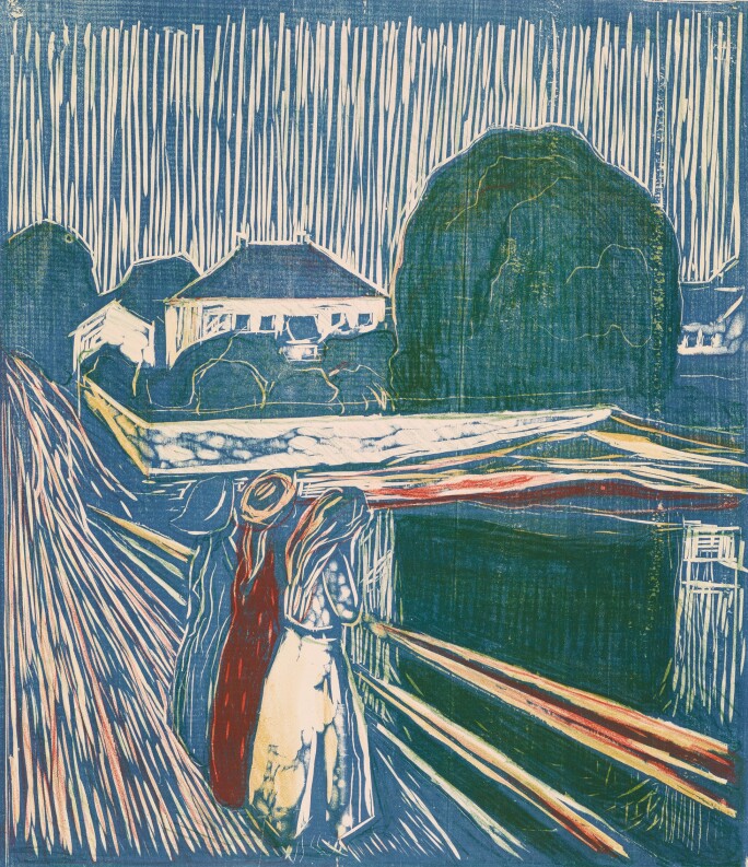 Edvard Munch, The Girls on the Bridge