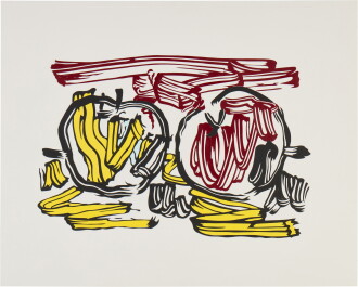View 1 of Lot 17: Red Apple and Yellow Apple (Study)