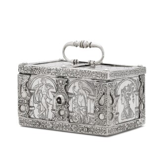 View 1 of Lot 8: A silver casket, attributed to Michel Mann, Nuremberg early 17th century