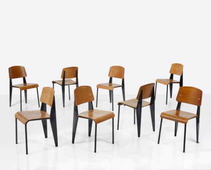 Catalog image of set of 8 "Standard" chairs