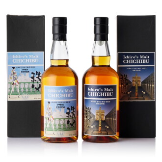View 1 of Lot 1316: 秩父 Ichiro's Malt Chichibu Paris Edition 2018 and 2020 NV (2 BT70)