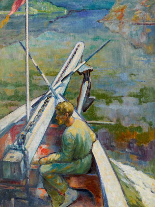 Catalog image of vikenty pavlovich trofimov | boat on a river
