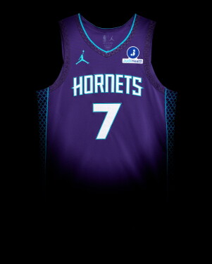 View 1 of Lot 3: Kon Knueppel 'Rookie Year' Charlotte Hornets 2025-2026 Game Worn Statement Edition Jersey 
