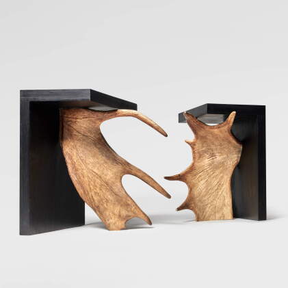 Catalog image of Pair of "Stag T" Stools