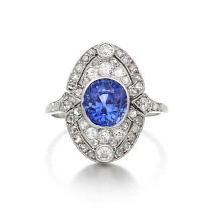 Catalog image of Sapphire and diamond ring