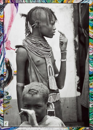 Catalog image of peter beard | 'turkana maiden at lodwar duka', kenya, 1964