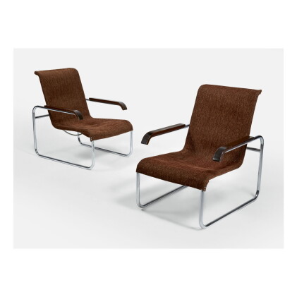 Catalog image of marcel breuer | pair of armchairs, model no. b35