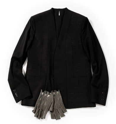 Catalog image of Black Wool and Cachemire Jacket, circa 2000 | Veste en laine et cachemire noire…