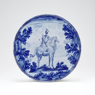 View 1 of Lot 305: A Pavia maiolica tazza, circa 1740-1750