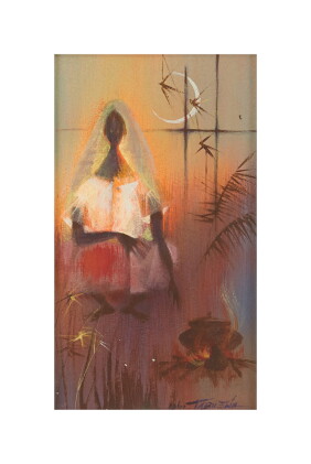 Catalog image of romeo v. tabuena | woman under moon