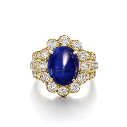Catalog image of Sapphire and Diamond Ring | 梵克雅寶 | 8.63克拉「斯里蘭卡」藍寶石 配 鑽石 戒指