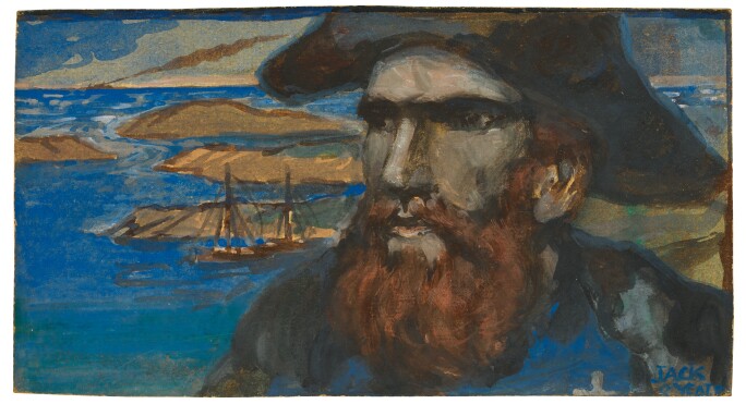 Jack B. Yeats, The Sea Captain. Estimate £25,000-35,000.