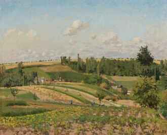 View 1 of Lot 12: Paysage aux Pâtis, Pontoise, la moisson