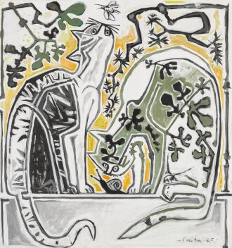 View 1 of Lot 48: Two Cats