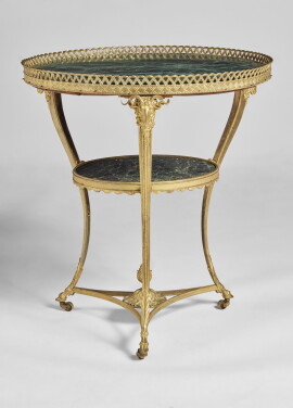View 1 of Lot 725: A Russian Neoclassical Gilt Bronze Gueridon, Circa 1800
