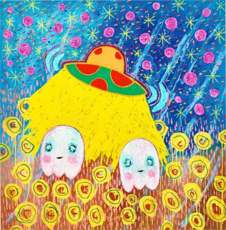 View 1 of Lot 6034: Ghost Buddy Abduction in the Swirling Haze of Night 月黑風高的晚上鬼魂朋友被綁架 