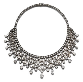 View 1 of Lot 190: DIAMOND NECKLACE [鑽石項鏈，十九世紀末]