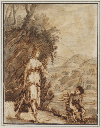 Catalog image of follower of adam elsheimer | tobias and the angel