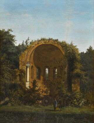 Catalog image of Two gentlemen in a landscape before ruins