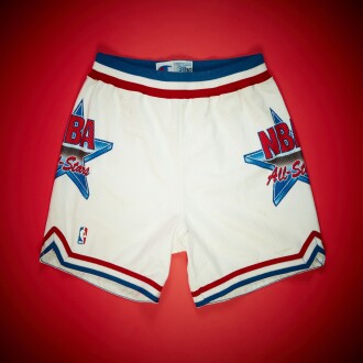 View 1 of Lot 64: Scottie Pippen 1992 NBA All-Star Game Worn Shorts