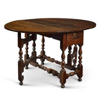 View 1 of Lot 67: A Fine William and Mary Diminutive Walnut Gateleg Table, Philadelphia, Pennsylvania, Circa 1715