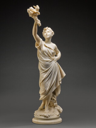 Catalog image of Woman with flowers and birds