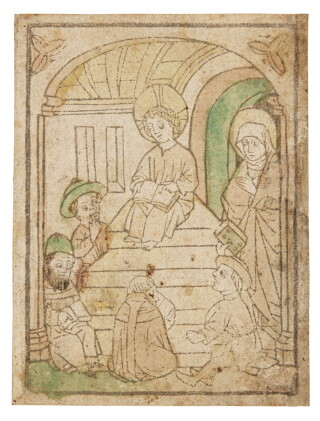 Catalog image of the twelve year old jesus in the temple (sch., vol. i, no. 127a)