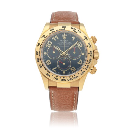 Catalog image of Daytona, Ref. 116518 Yellow gold chronograph wristwatch Circa 2011