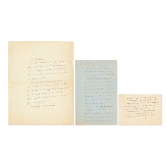 View 1 of Lot 80: 3 lettres autographes à Isabelle Waldberg [1939].