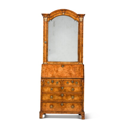 Catalog image of A George I walnut and parcel-gilt bureau cabinet, circa 1725