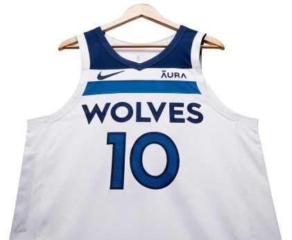 View 1 of Lot 79: Mike Conley Minnesota Timberwolves 2023-2024 Game Worn Association Edition Jersey 