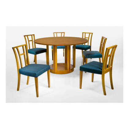 Catalog image of eliel saarinen | dining table and six dining chairs