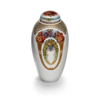 View 1 of Lot 96: An Art Nouveau (KPM) Berlin vase and cover, circa 1913