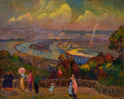Catalog image of Rouen, La Seine, vue depuis le hauteurs de Caudebec