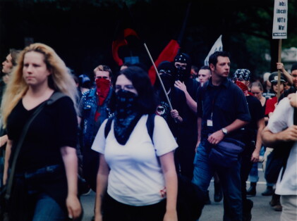 Catalog image of josephine meckseper | untitled (march on washington september 24, 2005, kids wi…